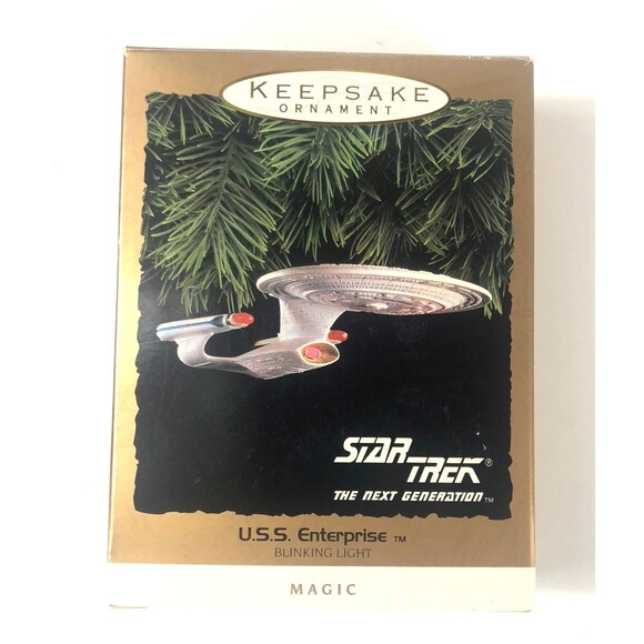 VINTAGE 1993 Hallmark Keepsake Ornament STAR TREK TNG U.S.S. Enterprise NCC-1701 - Picture 1 of 5